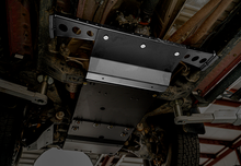 Load image into Gallery viewer, 2005-2015 Toyota Tacoma Transfer Case Skid Plate - Steel Raw Cali Raised LED