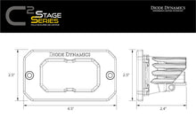 Load image into Gallery viewer, Stage Series 2 Inch LED Pod, Pro Yellow Fog Flush ABL Pair - TRD☆REPUBLIC