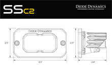 Load image into Gallery viewer, Stage Series 2 Inch LED Pod, Pro Yellow Fog Flush ABL Pair - TRD☆REPUBLIC