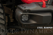 Load image into Gallery viewer, SS3 LED Fog Light Kit for 2018-2021 Jeep JL Wrangler Yellow SAE Fog Max w/ Backlight Type MR Bracket Kit Diode Dynamics