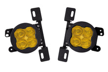 Load image into Gallery viewer, SS3 LED Fog Light Kit for 2007-2018 Jeep JK Wrangler Yellow SAE Fog Max w/ Backlight Type MR Bracket Kit Diode Dynamics