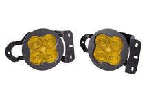 Load image into Gallery viewer, SS3 LED Fog Light Kit for 2018-2021 Jeep JL Wrangler Yellow SAE Fog Max w/ Backlight Type MS Bracket Kit Diode Dynamics