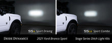 Load image into Gallery viewer, Stage Series 2in LED Ditch Light Kit for 2021 Ford Bronco Sport, Sport Yellow Combo Diode Dynamics