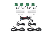 Load image into Gallery viewer, Stage Series Single-Color LED Rock Light Green M8 (4-pack) Diode Dynamics