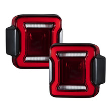Load image into Gallery viewer, 2018-2022 Jeep Wrangler LED Tail Lights Red Pair Form Lighting