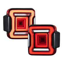 Load image into Gallery viewer, 2018-2022 Jeep Wrangler LED Tail Lights, Smoke Pair Form Lighting