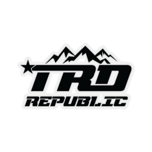 Black TRD Republic Sticker - TRD☆REPUBLIC 