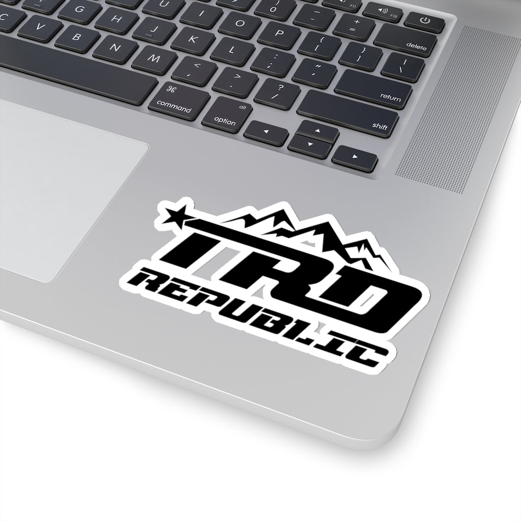 Black and White TRD Republic Sticker - TRD☆REPUBLIC 