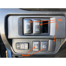 Load image into Gallery viewer, Small Style Toyota OEM Style &quot;BUMPER LIGHT BAR&quot; Switch - Cali Raised LED
