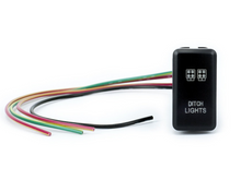Load image into Gallery viewer, Toyota OEM Style Ditch Lights Switch Blue Cali Raised LED
