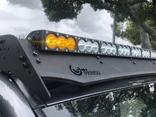 Load image into Gallery viewer, Dual Function Amber/White LED Light Bar Prinsu Mounting Bracket Kit Include Dual Function LED Light Bar (2) Single Leg Wiring Harness Cali Raised LED
