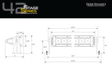 Load image into Gallery viewer, 42 Inch LED Light Bar  Single Row Straight Amber Driving Each Stage Series Diode Dynamics - TRD☆REPUBLIC 
