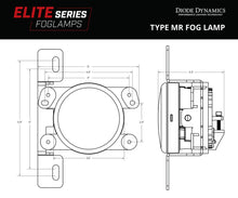 Load image into Gallery viewer, Elite Series Fog Lamps for 2018-2022 Jeep JL Wrangler Sahara/Rubicon w/ Plastic Bumper Pair Yellow 3000K Diode Dynamics
