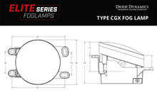 Load image into Gallery viewer, Elite Series Fog Lamps for 2010-2013 Toyota 4Runner Pair Cool White 6000K Diode Dynamics
