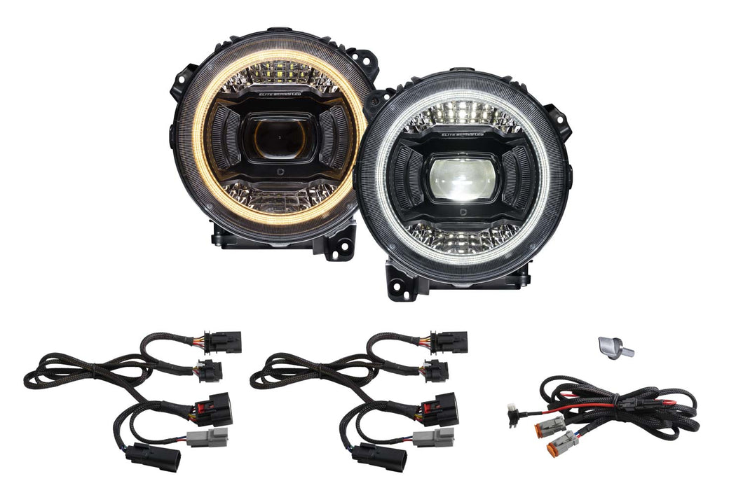 Elite LED Headlamps for 2018-2022 Jeep JL Wrangler Diode Dynamics