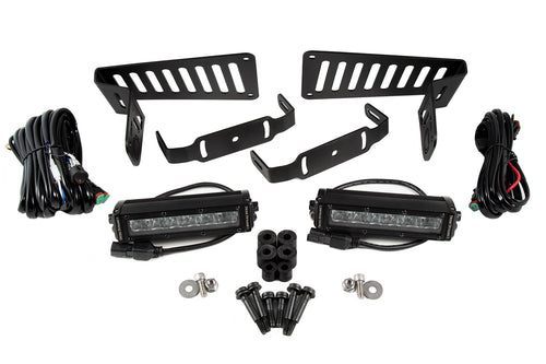 SS6 Cowl LED Bracket Kit for 2018-2021 Jeep JL Wrangler/Gladiator, White Driving - TRD☆REPUBLIC 