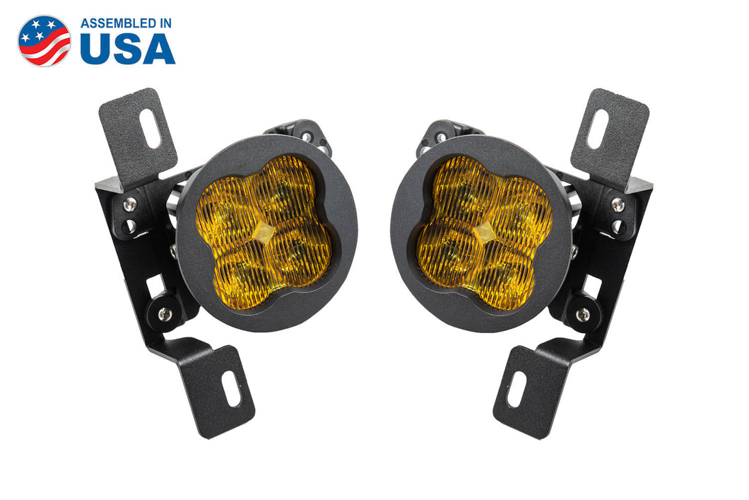 SS3 LED Fog Light Kit for 2020-2021 Jeep Gladiator, Yellow SAE Fog Pro