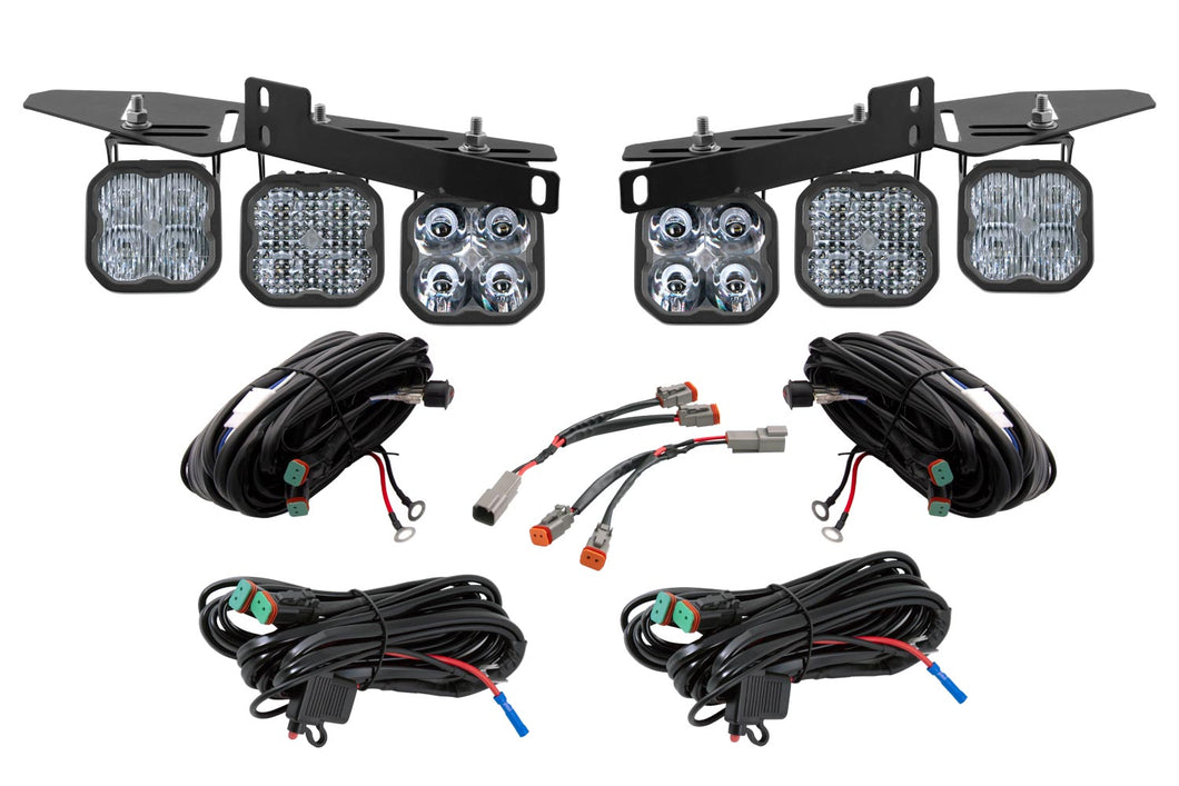 SS3 LED Fog Light Kit for 2017-2020 Ford Raptor White Pro Diode Dynamics