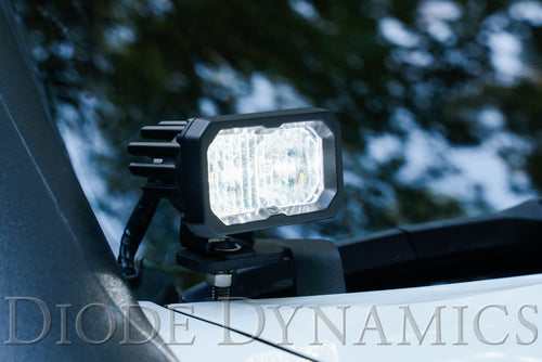 Stage Series 2in LED Ditch Light Kit for 2016-2021 Toyota Tacoma, Pro White Combo - TRD☆REPUBLIC 