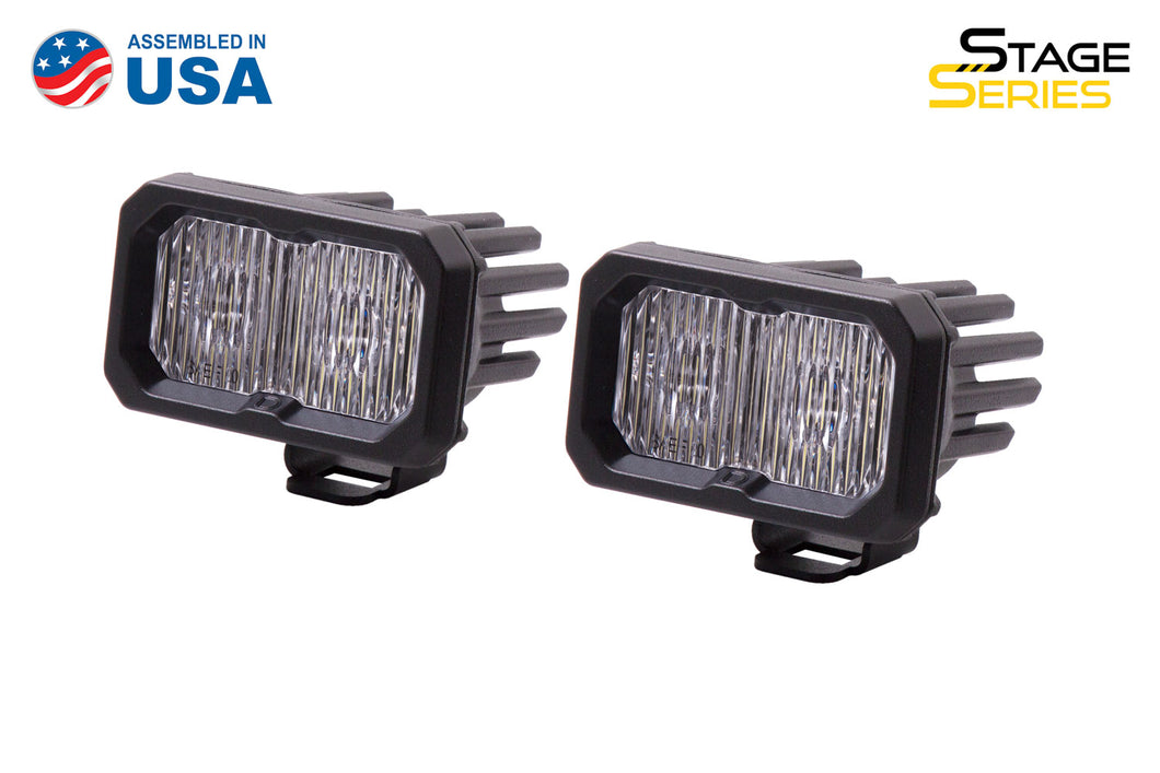 Stage Series 2 Inch LED Pod, Sport White Fog Standard WBL Pair - TRD☆REPUBLIC 