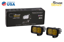 Load image into Gallery viewer, Stage Series 2 Inch LED Pod, Sport Yellow Fog Standard ABL Pair - TRD☆REPUBLIC 
