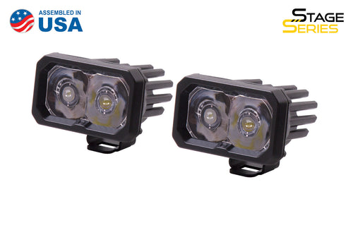 Stage Series 2 Inch LED Pod, Pro White Spot Standard BBL Pair - TRD☆REPUBLIC 
