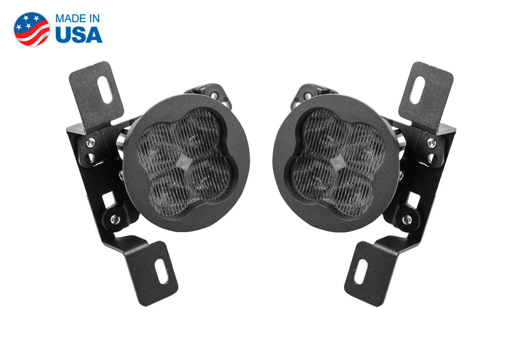 SS3 LED Fog Light Kit for 2018-2021 Jeep JL Wrangler, White SAE Fog Max