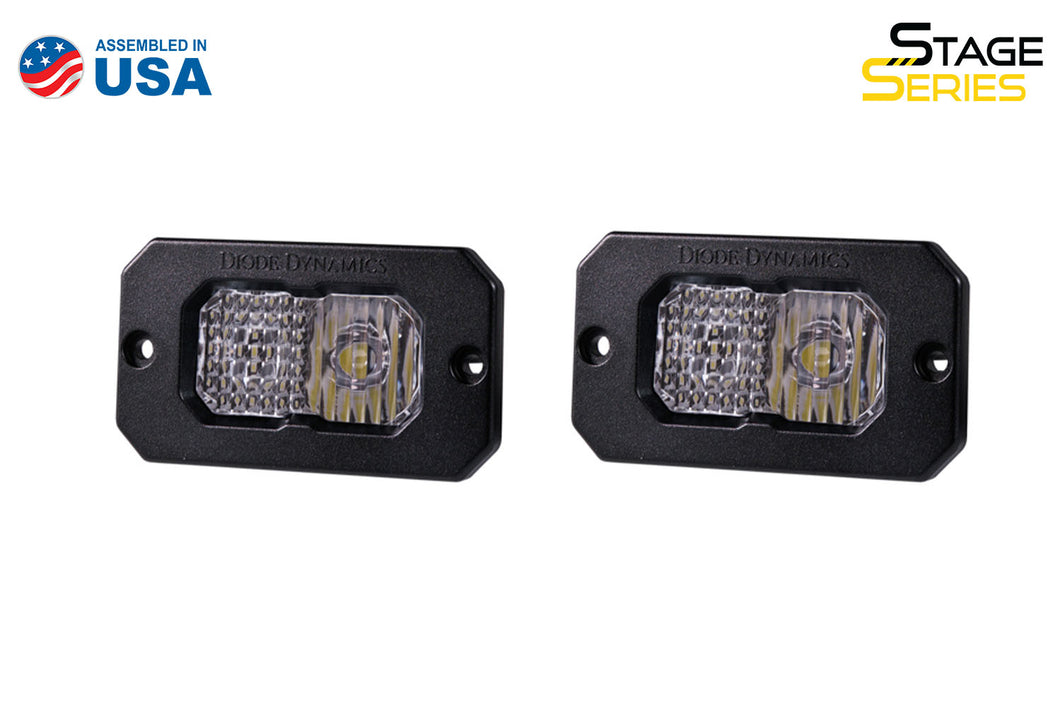Stage Series 2in LED Pod Sport White Combo Flush RBL Pair Diode Dynamics - TRD☆REPUBLIC 