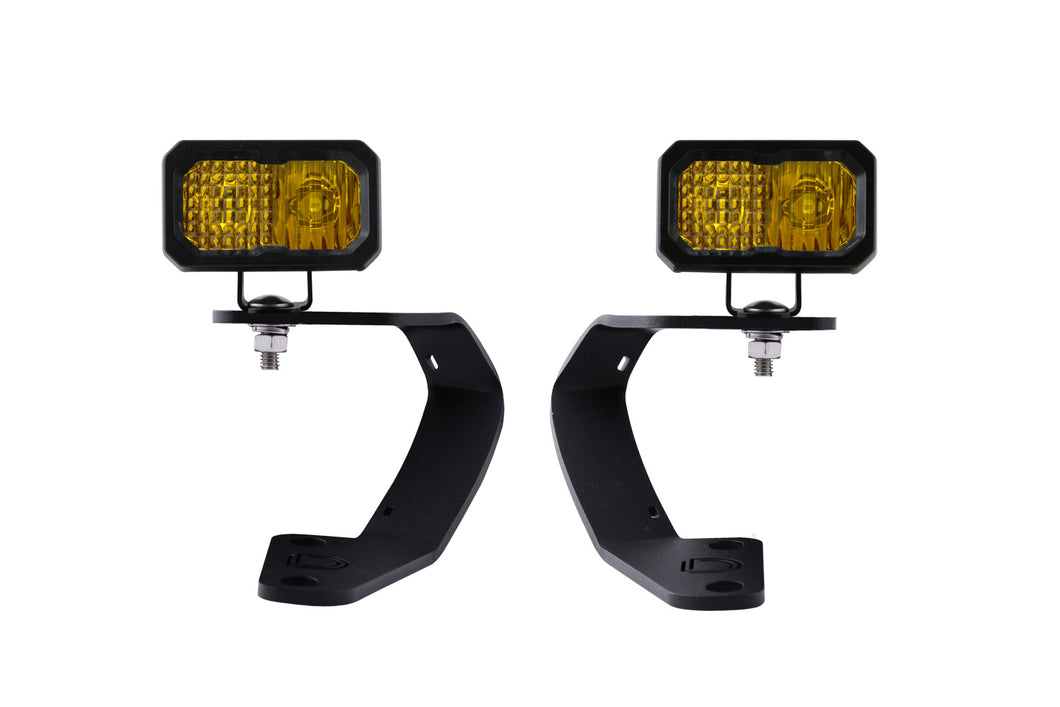 Stage Series 2in LED Ditch Light Kit for 2010-2021 Toyota 4Runner Sport Yellow Combo Diode Dynamics