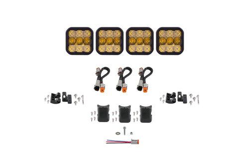 SS5 Sport Universal CrossLink 4-Pod Lightbar Yellow Combo Diode Dynamics - TRD☆REPUBLIC 