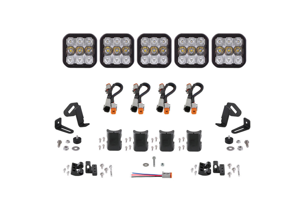 SS5 Sport Universal CrossLink 5-Pod Lightbar White Combo Diode Dynamics - TRD☆REPUBLIC 