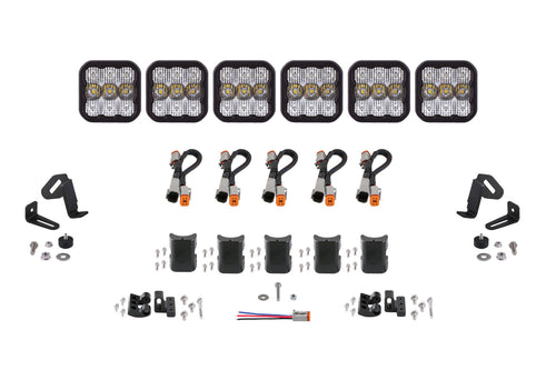 SS5 Sport Universal CrossLink 6-Pod Lightbar White Combo Diode Dynamics - TRD☆REPUBLIC 