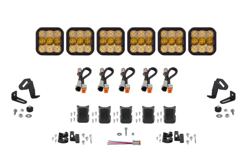 SS5 Sport Universal CrossLink 6-Pod Lightbar Yellow Combo Diode Dynamics - TRD☆REPUBLIC 