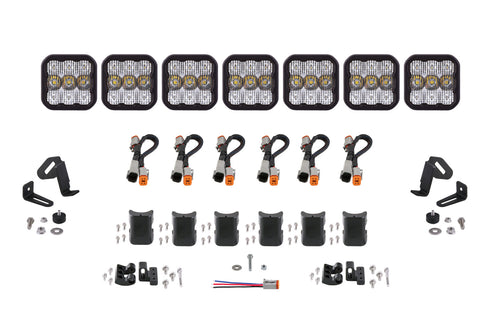 SS5 Sport Universal CrossLink 7-Pod Lightbar White Combo Diode Dynamics - TRD☆REPUBLIC 