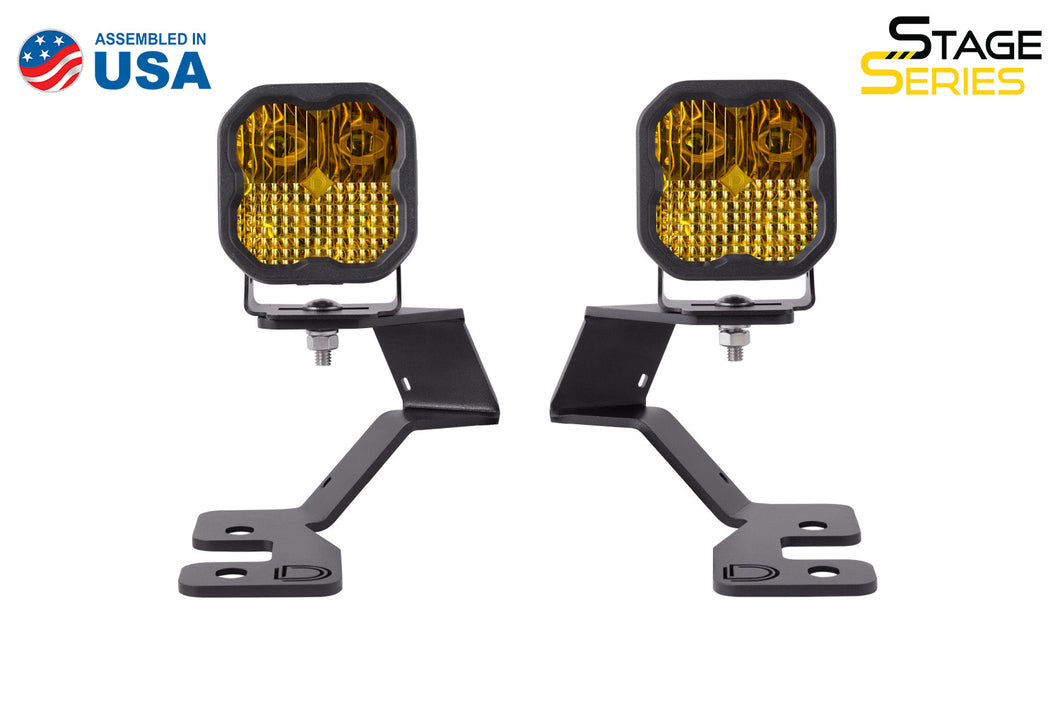 SS3 LED Ditch Light Kit for 2021 Ford Bronco Sport, Pro Yellow Combo Diode Dynamics