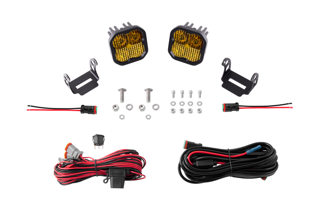 SS3 LED Ditch Light Kit for 2021 Ford Bronco, Pro Yellow Combo Diode Dynamics