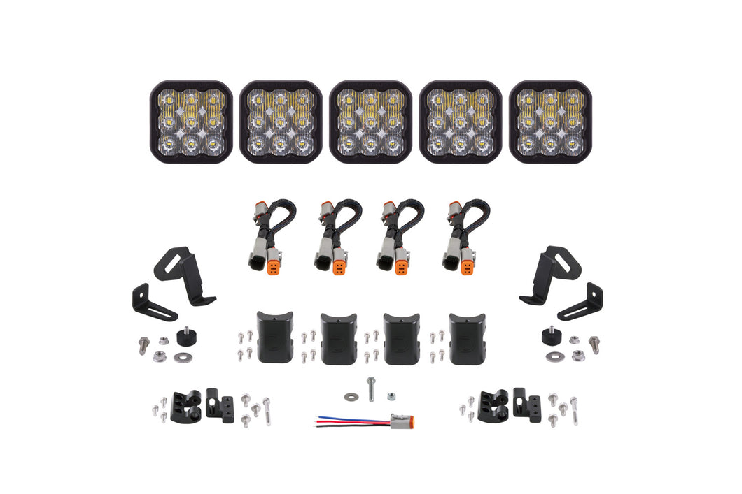 SS5 Sport Universal CrossLink 5-Pod Lightbar White Driving Diode Dynamics - TRD☆REPUBLIC 