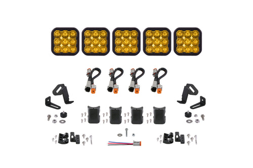 SS5 Sport Universal CrossLink 5-Pod Lightbar Yellow Driving Diode Dynamics - TRD☆REPUBLIC 