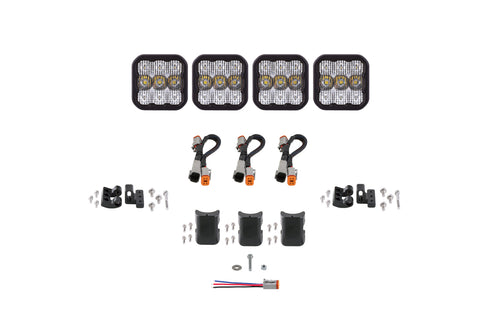 SS5 Pro Universal CrossLink 4-Pod Lightbar White Combo Diode Dynamics - TRD☆REPUBLIC 