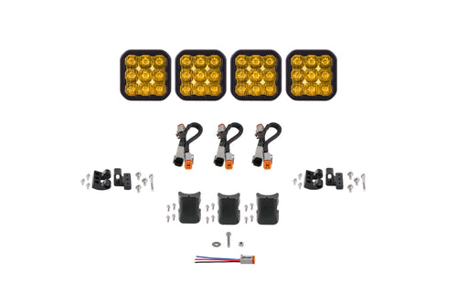 SS5 Pro Universal CrossLink 4-Pod Lightbar Yellow Driving Diode Dynamics - TRD☆REPUBLIC 