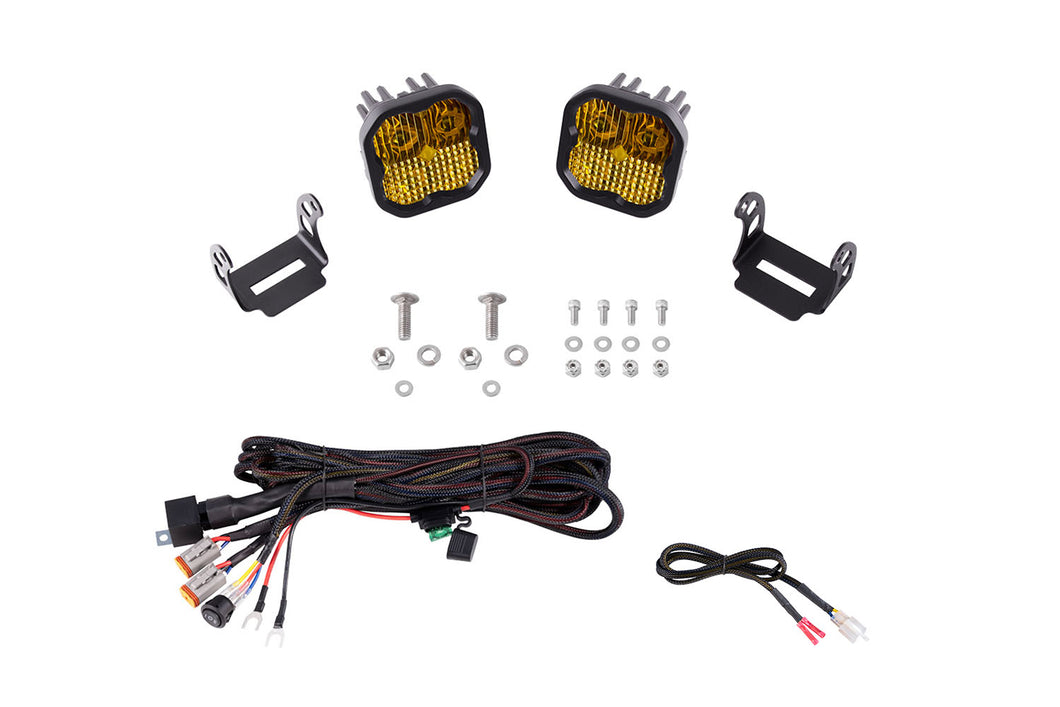 Stage Series Backlit Ditch Light Kit for 2021-2022 Ford F-150, SSC2 Sport White Combo Diode Dynamics