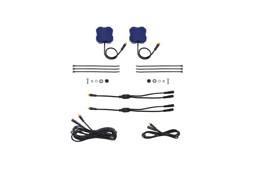 Stage Series Single-Color LED Rock Light Blue M8 (2-pack) Diode Dynamics