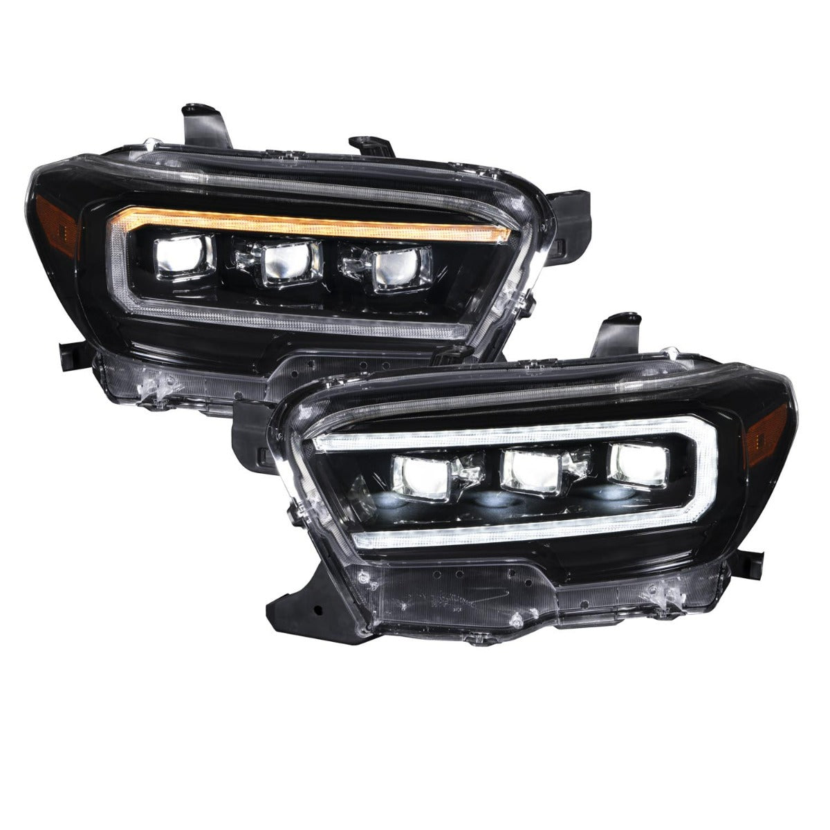AUXBEAM LED Fog Lights For Toyota Tacoma 2016-2021 – Projector Bumper Lamps, Chrome - View #3