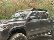 Load image into Gallery viewer, Front drivers side view of gray Toyota Tacoma with Premium roof rack - Cali Raised LED
