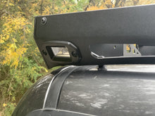 Load image into Gallery viewer, Close up rear view of gray Toyota Tacoma with Premium roof rack - Cali Raised LED
