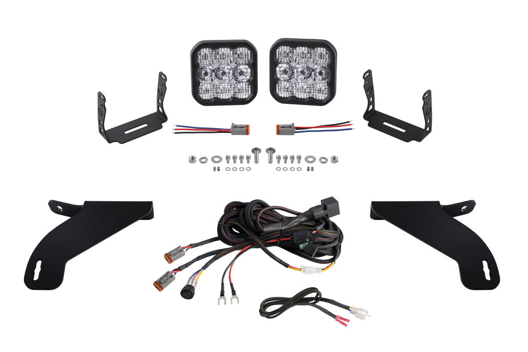 SS5 Bumper LED Pod Light Kit for 2017-2020 Ford Raptor Pro White Driving Diode Dynamics