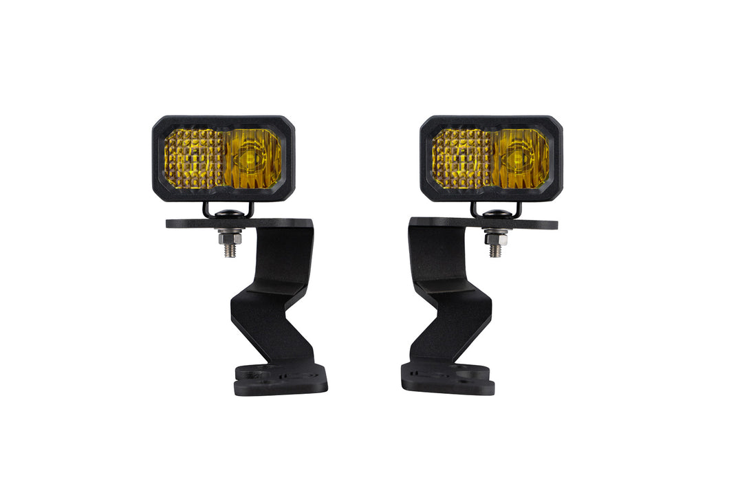 Stage Series Ditch Light Kit for 2022 Toyota Tundra C2 Pro Diode Dymanics Yellow Combo Diode Dymanics