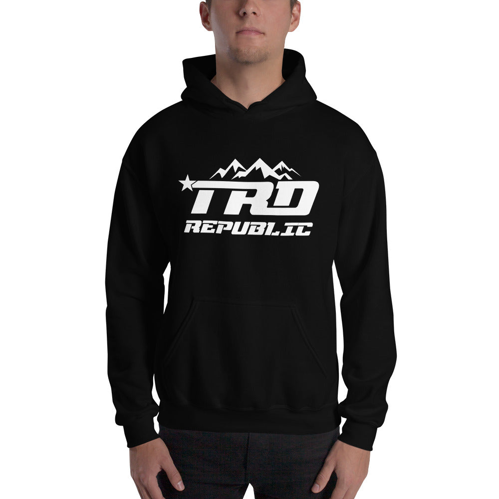 TRD REPUBLIC White out Hooded Sweatshirt - TRD☆REPUBLIC 